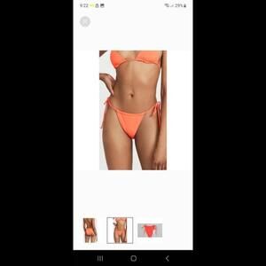 New good american tie bikini bottoms